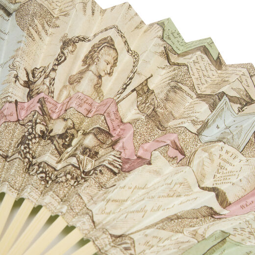 Riddle-me-ree hand fan