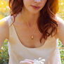 Enamel fox pendant necklace by Fable England
