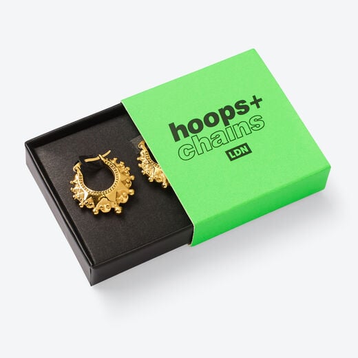 Mini creole hoop earrings by Hoops & Chains