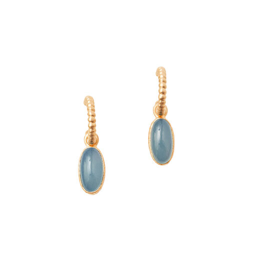 Amethyst and aqua chalcedony earrings by Carousel Jewels