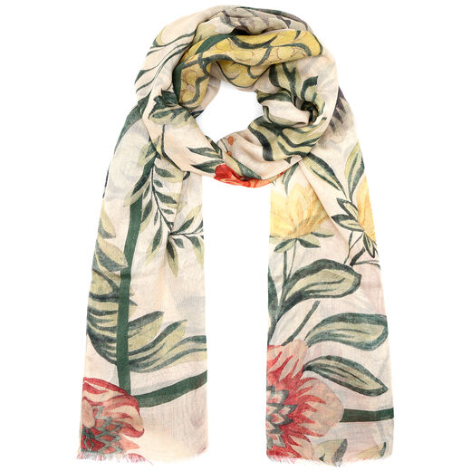 Anna Garthwaite floral modal scarf