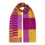 Abstract stripe scarf