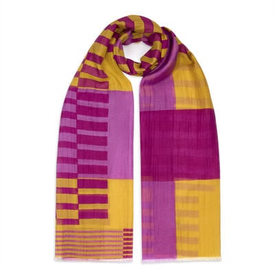 Abstract stripe scarf