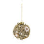 Beaded gold bauble