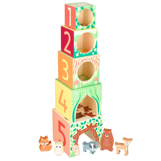Woodland wooden stacking cubes