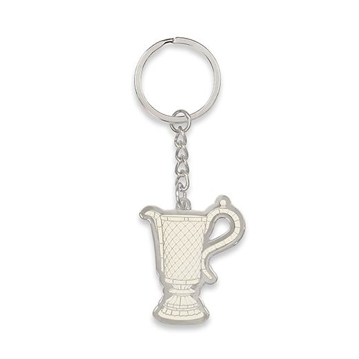 Jug enamel white key ring