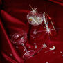 Crystal engraved champagne coupes - set of 2