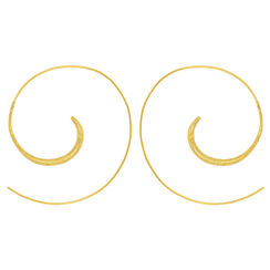 Swirl hoop earrings by Ottoman Hands