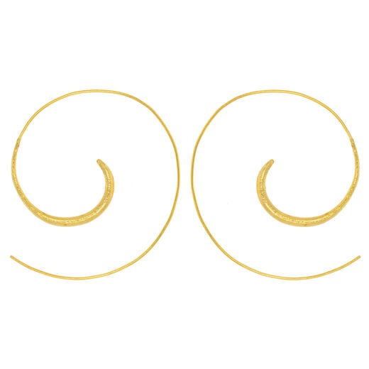 Swirl hoop earrings by Ottoman Hands