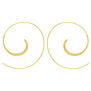 Swirl hoop earrings by Ottoman Hands