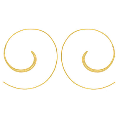 Swirl hoop earrings by Ottoman Hands