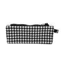 Houndstooth canvas pouch