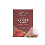 Red paper box containing mulling spice bags 