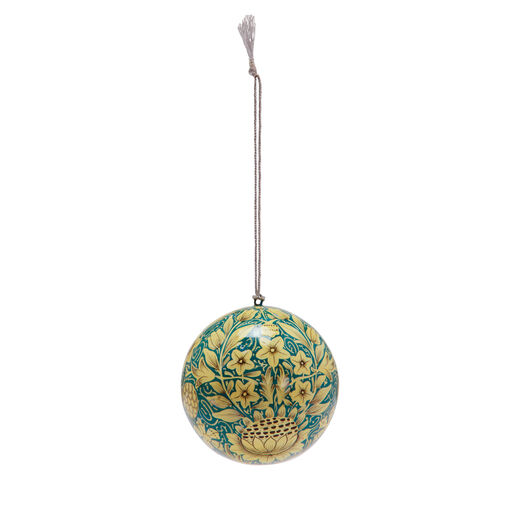 William Morris Sunflower large bauble