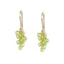 Peridot bunch hook earrings by Mounir