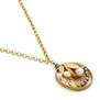 Art Deco floral window necklace by Joli