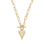 Chunky heart pendant necklace