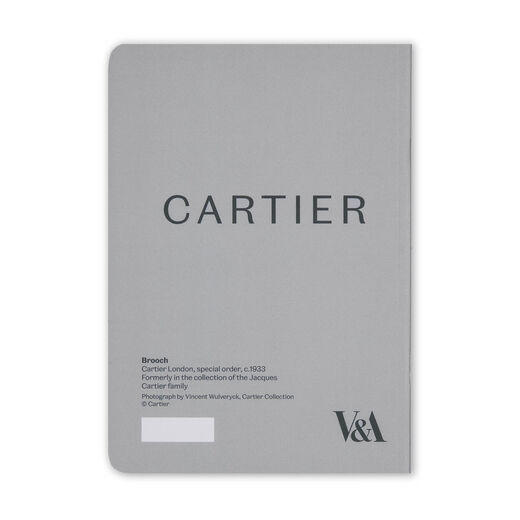 The reverse reads CARTIER with information on the jewellery