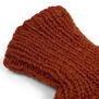 Orange cable wool socks