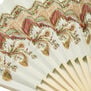 Rococo embroidery pattern hand fan