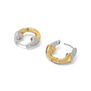 Gold and silver mini hoop earrings by SWEETLIMEJUICE