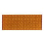 Orange ikat wool blend scarf