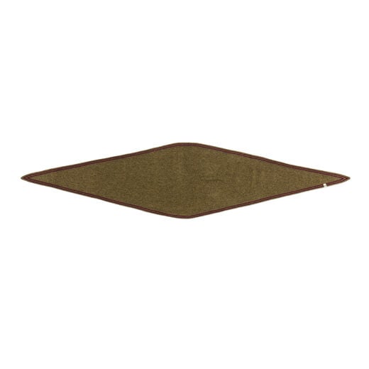 Green cashmere neckerchief scarf