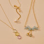 Dragonfly pearl drop necklace by Fotini Liami