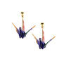 Origami crane earrings