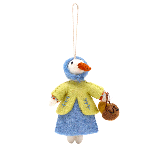 Mother Goose & Daisy the Cow felt decorations