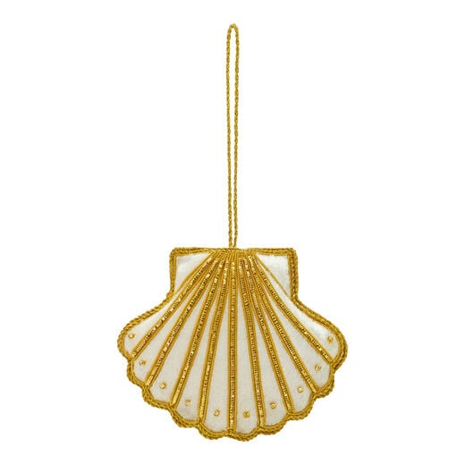 Scallop shell Christmas decoration