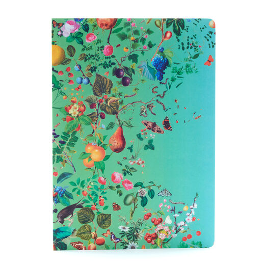 Fallen Fruit blue notebook