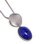 Blue glass stone necklace by Fo.Be