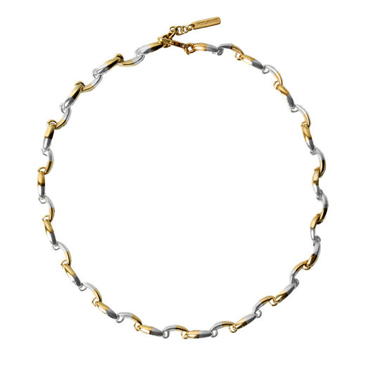 Gold and silver choker necklace by SWEETLIMEJUICE