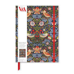 William Morris Strawberry Thief sketchbook