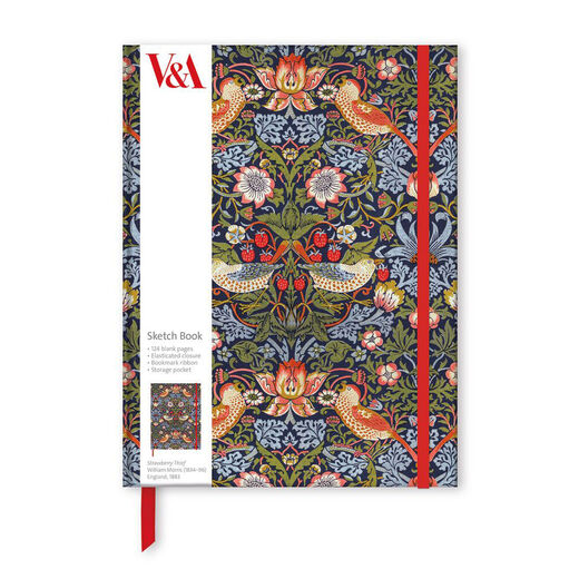 William Morris Strawberry Thief sketchbook