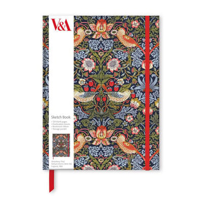 William Morris Strawberry Thief sketchbook