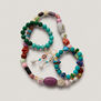 Turquoise-toned beaded bracelet
