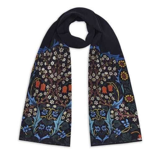 William Morris Blackthorn silk scarf