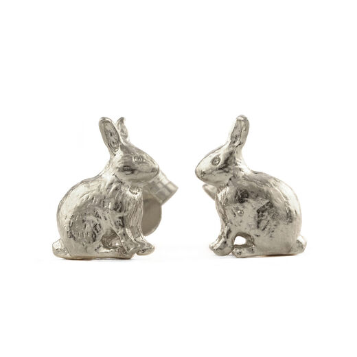 Bunny stud earrings by Alex Monroe