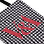 White Houndstooth tote bag