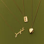 I'll Bring You Flowers heart locket necklace by Hoops & Chains