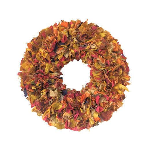 Sari offcut wreath