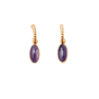Amethyst and aqua chalcedony earrings by Carousel Jewels