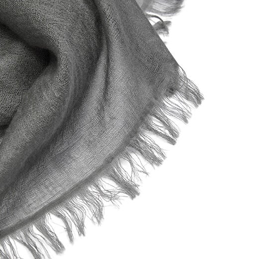 Pebble grey merino scarf by Kashmir Loom