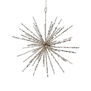 Silver Glittery metal starburst decoration 