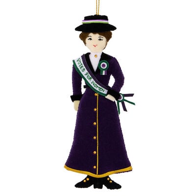 Suffragette Christmas decoration