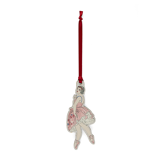 Ballerina with pink dress Christmas tree decoration