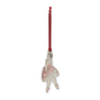 Ballerina with pink dress Christmas tree decoration