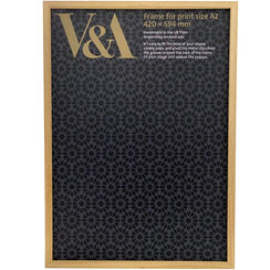 V&A Oak finish box picture frame - A2